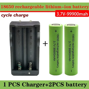 18650 Батерия Безплатна Доставка Нов Бестселър Li-ion 3.7 V 99900mah + Зарядно Устройство RechargeableBattery Подходящ За Отвертки