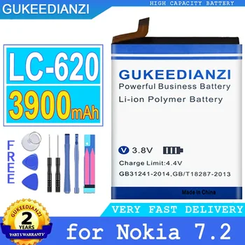 Батерия GUKEEDIANZI LC-620 на Nokia, 6.2 7.2 TA-1198 TA-1200 TA-1196, батерия с голям капацитет