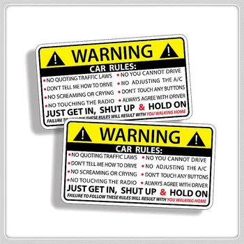 10x6cm Правила, Предупреждение За Безопасността на превозното средство на Стикер PVC Auto Стикер за Volvo S80 S60, V70, XC70 XC90 D05 Сгъваем Флип-дистанционно управление с 5 бутона