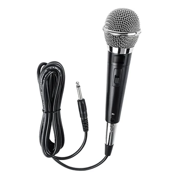 Караоке Микрофон Микрофон Ръчно Динамичен кабелна динамичен микрофон Ясен глас за изпълнение на вокална музика, караоке