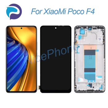 за XiaoMi Poco F4 LCD екран + Сензорен Дисплей, Дигитайзер, 2400*1080 22021211RG, 22021211RI Poco F4 LCD дисплей