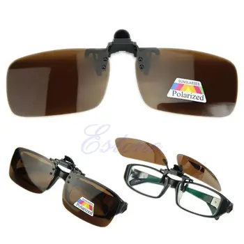 Новите Слънчеви Очила на Дневно и Нощно виждане С Поляризирани Клипсами за шофиране с Откидывающимися Лещи Изображение 0