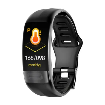 Умен гривна P11 ЕКГ, измерване на кръвното налягане и сърдечната честота спортен часовник водоустойчив Bluetooth пълнозърнести дропшиппинг Изображение 0