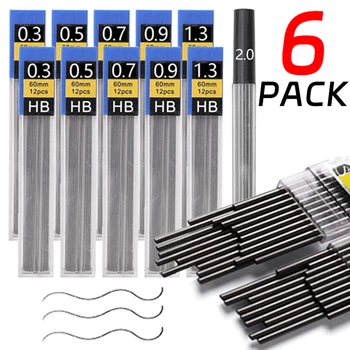 Сменяеми сменяеми кабели HB за зареждане с гориво 0,3 0,5 0,7 0,9 1,3 2,0 мм за рисуване механичен молив, Автоматични моливи, канцеларски материали