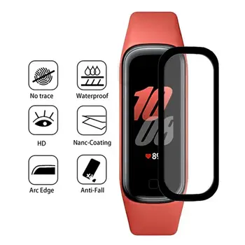 Новата 3D Заоблена Мека Защитно Фолио За Samsung Galaxy Fit 2 R220 Smart Wristband Каишка Полноэкранные screen Protectors Без Втвърдяване