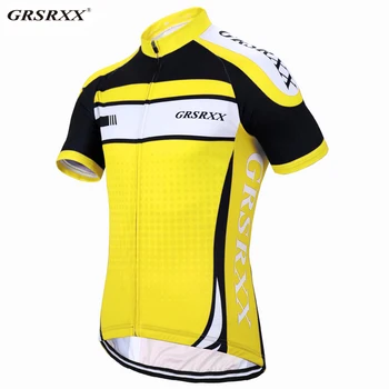 Велосипедна майк GRSRXX, тениска за автомобилния състезания, Велосипедна дрехи с къс ръкав, Летни дрехи за колоездене със защита от ултравиолетови лъчи, Бързосъхнеща облекло за езда в планината.