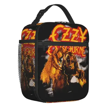 Изработена по поръчка чанта за обяд Prince Of DarknessOzzy Osbourne, дамски чанти-хладилник, топъл обяд-бокс за хеви-метъл група Rock с изолация за офис за възрастни
