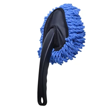Инструмент за почистване на външността си от мръсотия и прах, преносима четка за интериора на колата, кърпа за миене в домашни условия (в синьо)
