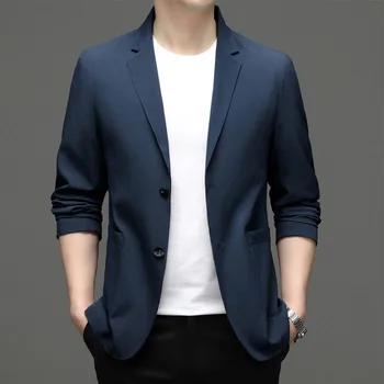 5662-Мъжки модерен случайни малък костюм мъжки корейски 50-годишната версия на приталенного сако однотонного цвят
