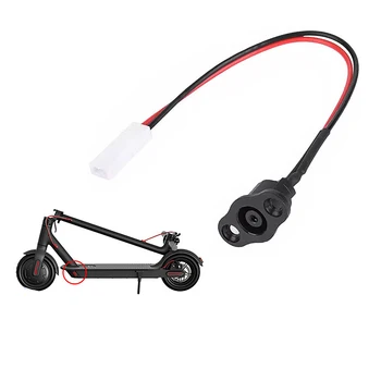 1 бр. Зарядно устройство отвор за свързване на линията за зареждане на електрически скутер M365 с червено-черно гумено покритие Аксесоари за скутери