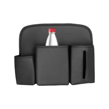 Органайзер за автомобилни седалки Регулируема от изкуствена кожа Между торби за автомобилни седалки Джобове за мобилни телефони на предната седалка Универсален Автомобил