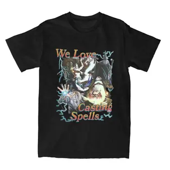 Забавна тениска We Love Casting Spells, Мъжки Дамски памучен тениска с кръгла яка и къс ръкав, Летни потници, тениска голям размер Изображение 0
