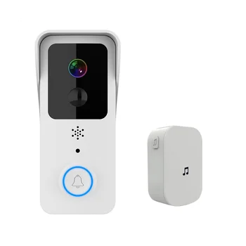 Видео домофон на Hristo 5G Двойна WiFi Външен Звънец Водоустойчива IP65 Домофонна система, Интелигентен Дом Безжична Камера система домофонна-Plug EU