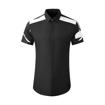 Висококачествена и луксозна бижутерия е тениска с логото OEM по поръчка, 100% памук, обикновена мъжка риза за голф, Мъжка риза с къси ръкави