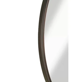 Стенно огледало в бронзова рамка, настъргана масло Изображение 1