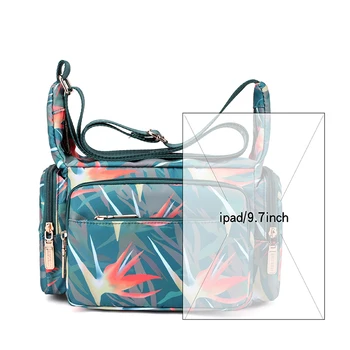 Дамски чанта през рамо модни висококачествена чанта Дамска чанта през рамо дамски чанти-незабавни посланици найлонов водоустойчив портфейл Sac A Main Изображение 1
