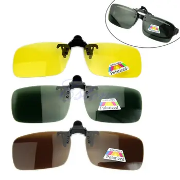 Новите Слънчеви Очила на Дневно и Нощно виждане С Поляризирани Клипсами за шофиране с Откидывающимися Лещи Изображение 1