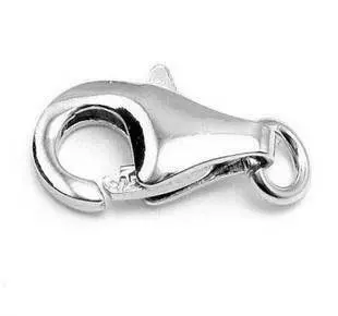 10шт закопчалка-кука от сребро 925 проба с гледки пръстен-джъмпер за окачване на бижута Изображение 1