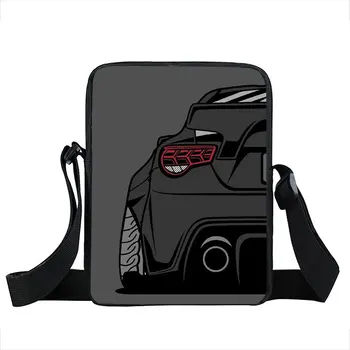 Японски чанта през рамо за състезателни автомобили JDM, мъжки холщовая чанта за пътуване, мъжка чанта за телефон, чанта-месинджър Harajuku Изображение 1