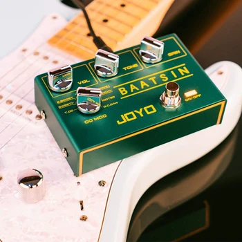 Гитарная Педала JOYO R-11 Baatsin Pure Аналогов Overdrive & Distortion Multi Effect Pedal 8 Класически Звуци OD/ DS за електрическа китара Изображение 2