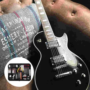 1 комплект 45 бр., професионален и пълен набор от инструменти за ремонт на китара Изображение 3