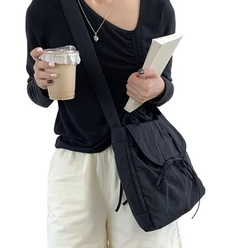 Практически найлонова чанта през рамо с панти капак за ежедневните поръчки и занимания Изображение 1