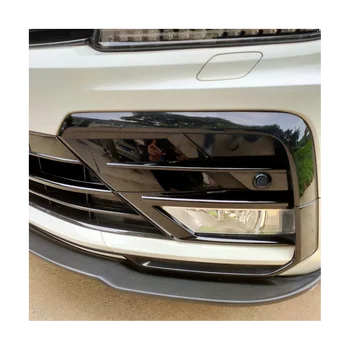 Колата Лъскаво черен Под, централна решетка, лайсни за предна решетка, хастар фарове за мъгла, фаровете за VW Tiguan Rline 2017-2021 Изображение 2