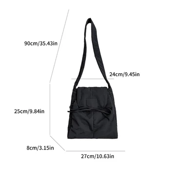 Практически найлонова чанта през рамо с панти капак за ежедневните поръчки и занимания Изображение 5